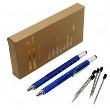 2PCS PACK 6 in 1 Screwdriver Tool Pen (Blue)